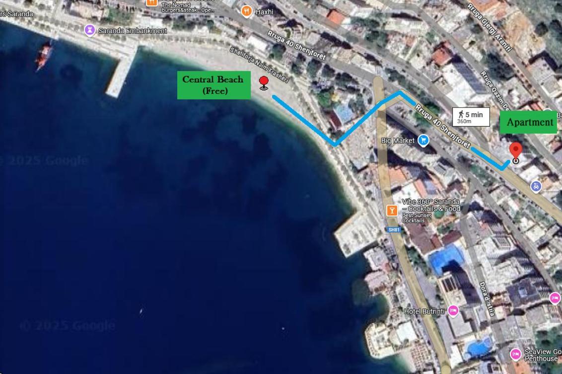 Morina Sea View Apartment Sarandë Buitenkant foto
